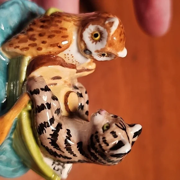 Halcyon Days Owl And The Cat Box - Picture 5 of 5